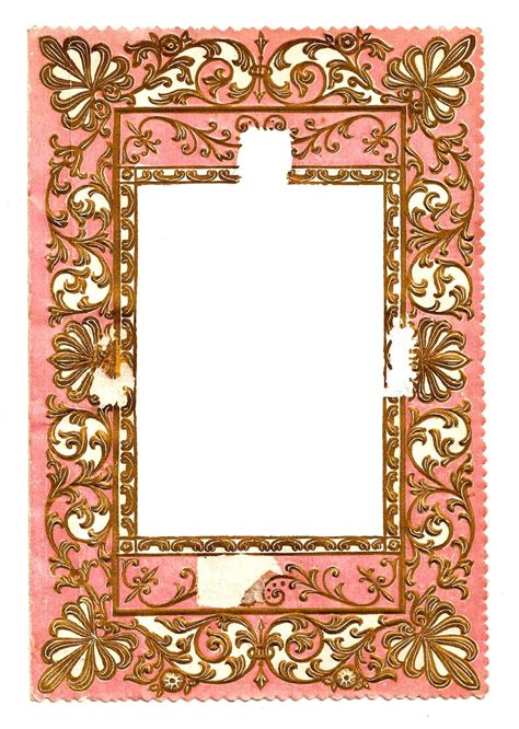 Antique Images: Digital Antique Free Frames Paper Crafting Floral Border Download Clip Art