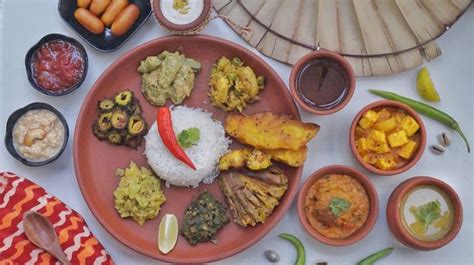 Niramish Thali/ Traditional Bengali Veg Thali | Veg thali, Classic food, Good healthy recipes