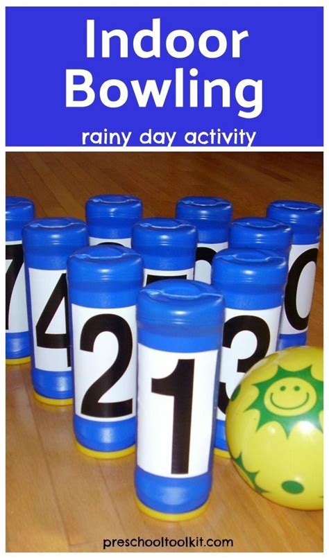 DIY Indoor Bowling Game Kids Activity | Rainy day activities for kids ...