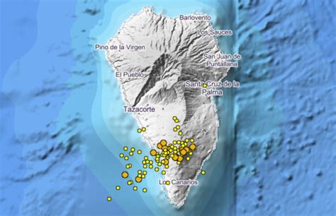 New earthquake swarm beneath La Cumbre Vieja volcano in La Palma ...