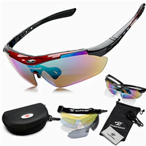 ROBESBON PC sports men's sunglasses road bike glasses mountain bike bicycle riding goggles ...