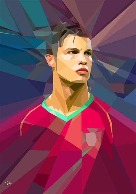 Cristiano Ronaldo Abstract - Wallpaper - THEWALLPAPERKID.COM