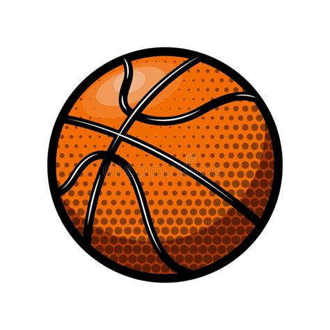 Basketball Ball Illustration Isolated on White Background. Design Element for Logo, Label ...