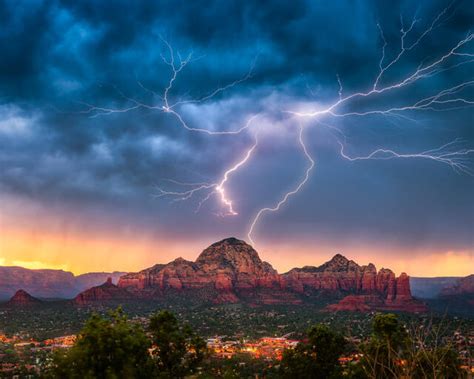 Thunder and Lightning | Thunder Mountain, Sedona, AZ | Todd Frame ...