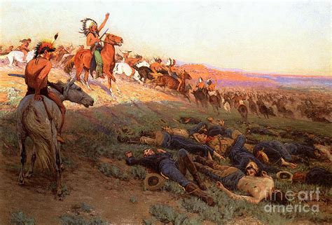 Custer's Last Stand Painting by Richard Lorenz