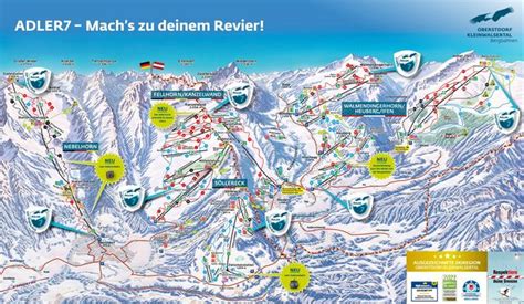 Oberstdorf Ski resort - Piste map Ski Oberstdorf Kleinwalsertal