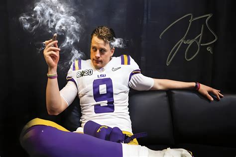 Joe Burrow Poster Joe Burrow LSU Poster Joe Burrow Smoking - Etsy