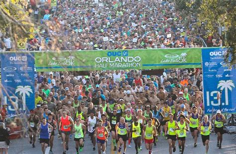 OUC Orlando Half Marathon & Barney Butter Lake Eola 5K takes to the streets Saturday