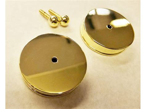 Brass Effect Metal Stair End Cap 54mm Round Handrail Mopstick RHR01M Endcap