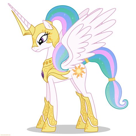 Celestia in armor - PNG by Larsurus on DeviantArt