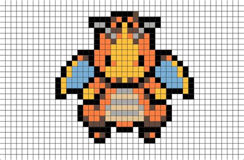 Pokemon Dragonite Pixel Art | Pixel art pokemon, Pixel art, Pokemon cross stitch