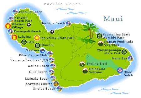 Maui Maps printable | Maui Map Beaches | Hawaii | Pinterest | Maui, Maps and Hand drawings