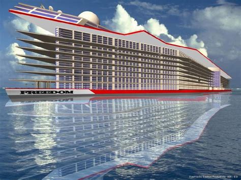 $6,000,000,000 Floating City “Freedom” to Dwarf World’s Largest Ships Ever Built | Biggest ...