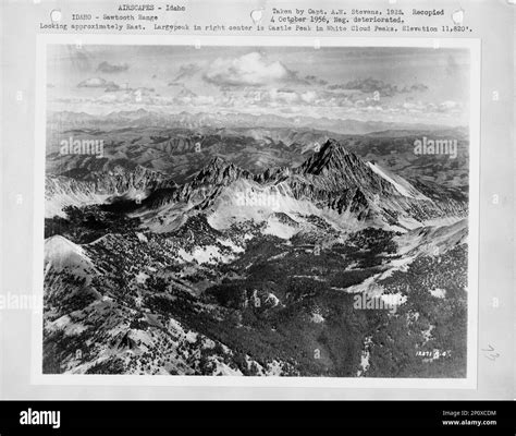 Idaho - Sawtooth Range, Aerial Photograph Stock Photo - Alamy