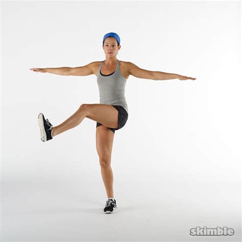 Side Cross Kicks - Exercise How-to - Skimble Workout Trainer