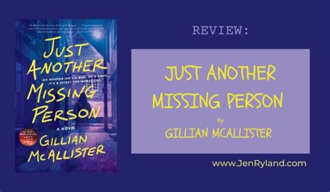 Review of Just Another Missing Person - Jen Ryland Reviews