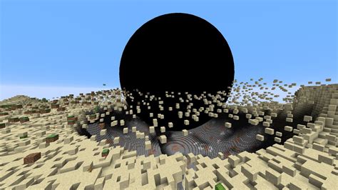 Big Black Hole in Minecraft - YouTube