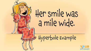 What is hyperbole and how is it used in poetry? Give a few examples.