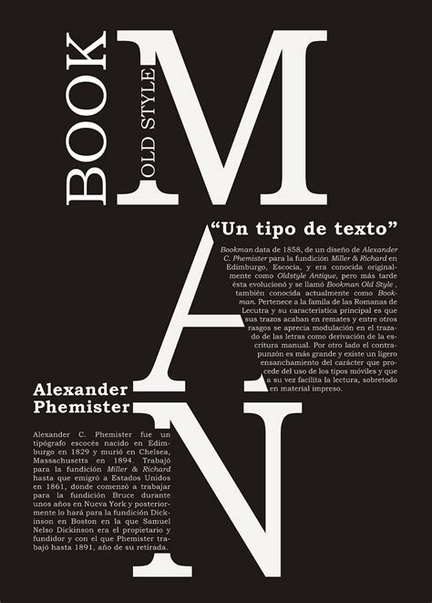 Cartel Tipográfico para la Fuente Bookman | Typography poster design ...