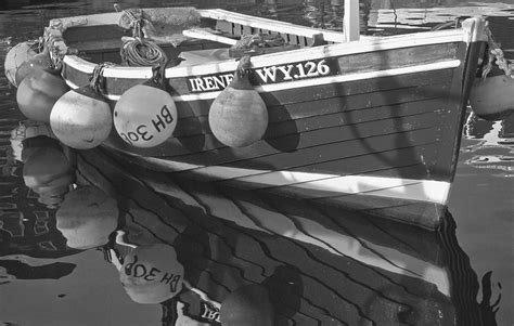 Whitby harbour reflections 1 | The fishing coble "Irene". | Flickr