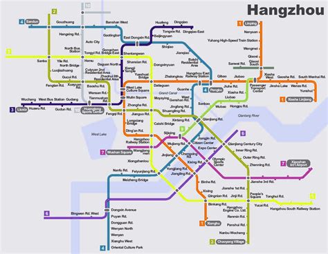 Hangzhou subway planning map