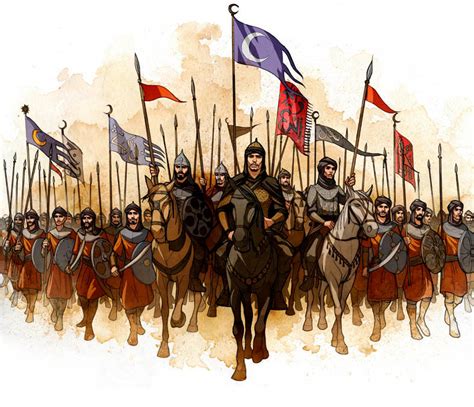 Arabian medieval army by javieralcalde on DeviantArt