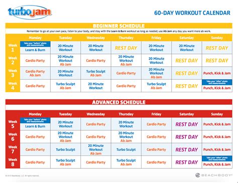 Turbo Jam - Fun Workout to Lose Weight [Plus Printable Calendar]