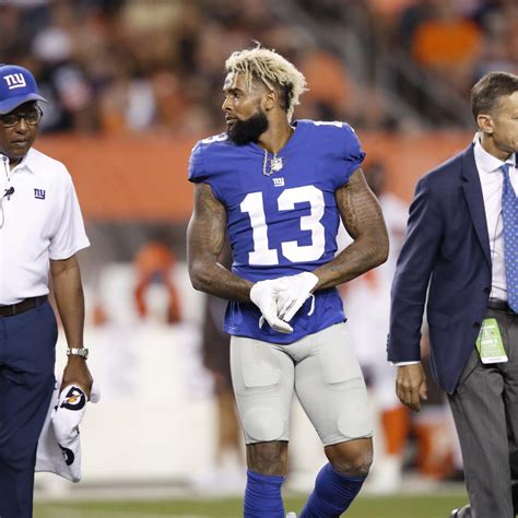 Odell Beckham Jr. Questionable vs. Lions with Ankle Injury | News ...