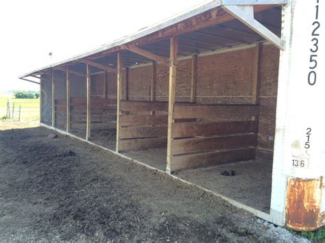 Cheap run-in shelter made from a shipping container. #buildashedcheap | Diy horse barn, Horse ...