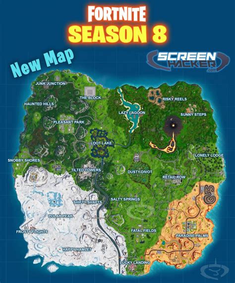 Fortnite Season 8 Map