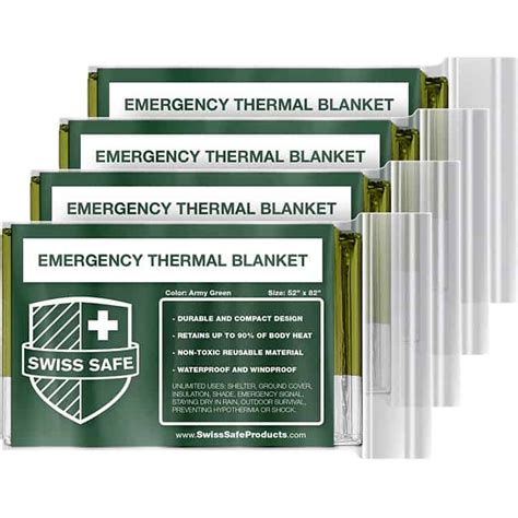 Emergency Thermal Blankets Retains 90% Body Heat - Wickedgadgetry