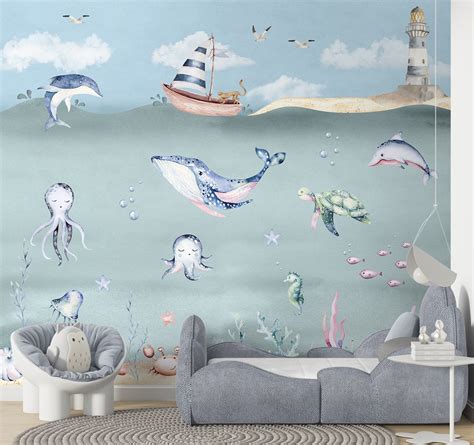 Ocean World, Kids Room Wallpaper | Life n Colors