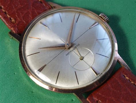 Vintage chronograph watch stock photo. Image of inside - 278015752