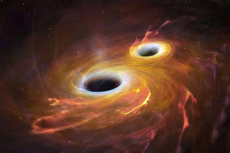 NASA shares images showing two supermassive black holes merging