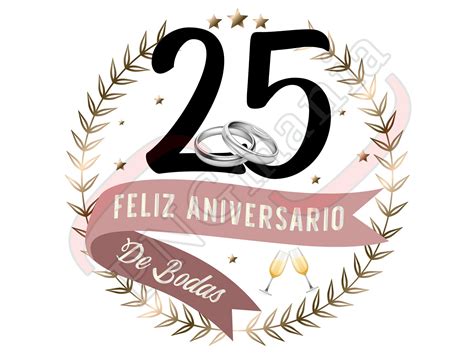 25 Feliz Aniversario De Bodas PNG JPG PDF Anniversary - Etsy