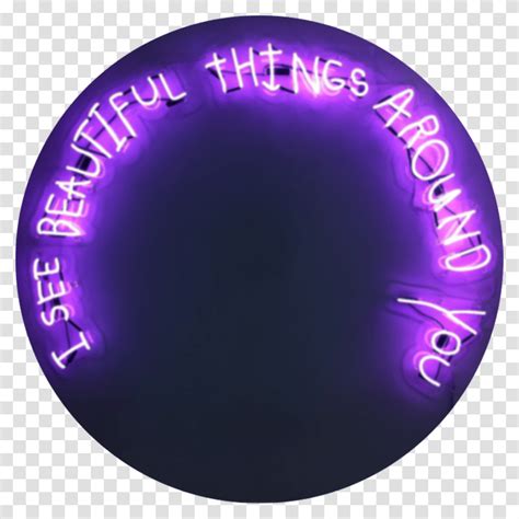 Aesthetic Neon Lights Words, Disk, Balloon Transparent Png – Pngset.com