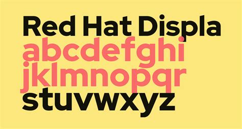 Red Hat Display Black free Font - What Font Is