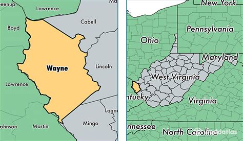 Wayne County, West Virginia / Map of Wayne County, WV / Where is Wayne ...