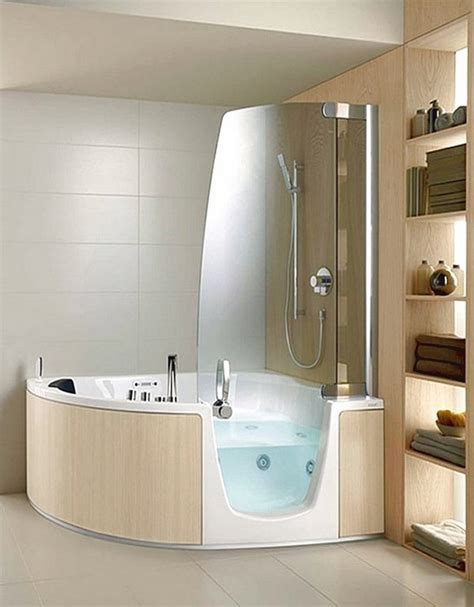 Corner whirlpool tub – the perfect solution for small bathrooms