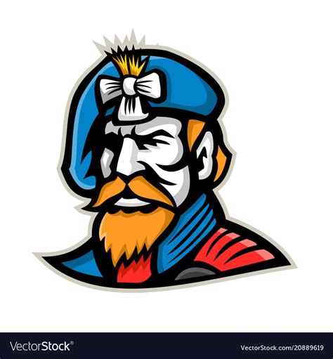 Highlander mascot Royalty Free Vector Image - VectorStock