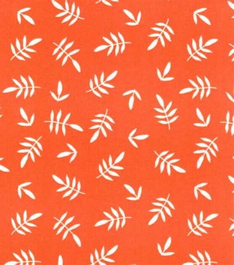 Orange Leaf Nursery Flannel Fabric | JOANN