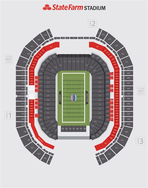 Arizona Cardinals Stadium Seating Chart With Seat Numbers | Review Home ...