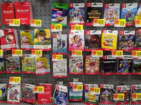 Nintendo Switch Digital Games for Sale at Walmart Editorial Stock Image ...