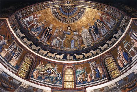 Mosaics in Santa Maria in Trastevere, Rome (1140-43)