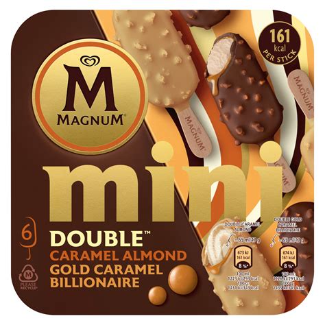 Magnum Mini Double Caramel Almond & Gold Caramel Billionaires | Magnum Ice Cream