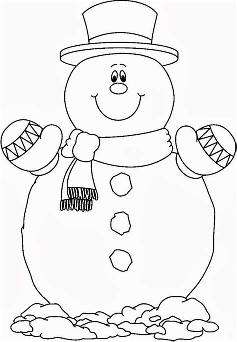 Snowman coloring pages to download and print for free