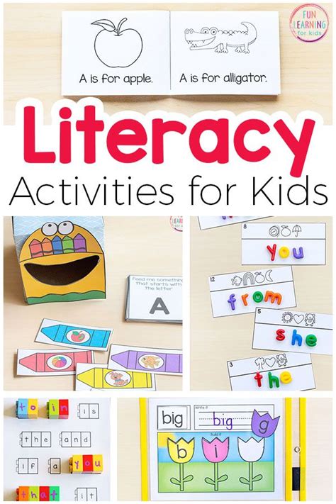 Literacy Activities for Kids - Printables and More! | Literacy activities preschool, Emergent ...