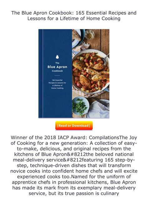 PPT - Download⚡(PDF) The Blue Apron Cookbook: 165 Essential Recipes and ...