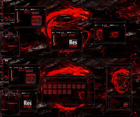 MSI Dragon Red Theme for Restorator by Moonnique on DeviantArt