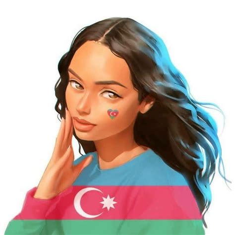 the flag of Azerbaijan all over the world🇦🇿 ♥ ️ | Disney princess drawings, Azerbaijan flag, Girly m